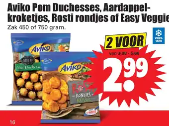 Dirk Aviko 450 of 750 gram aanbieding