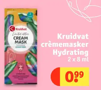 Kruidvat Kruidvat crèmemasker hydrating 2x8 ml aanbieding