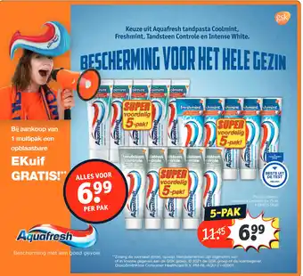 Kruidvat Aquafresh aanbieding