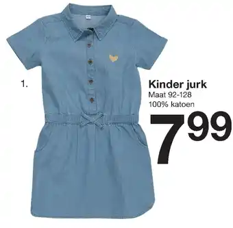 Zeeman Kinder jurk maat 92-128 aanbieding