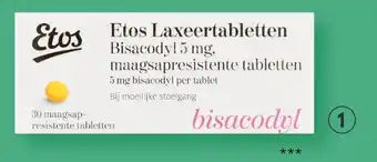 Etos Etos laxeertabletten bisacodyl 5 mg aanbieding