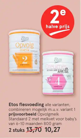 Etos Etos flesvoeding 800 gram aanbieding