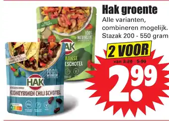 Dirk Hak groente 200-550 gram aanbieding