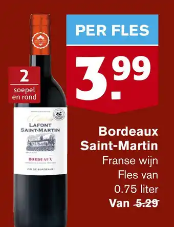 Hoogvliet Bordeaux Saint-Martin aanbieding