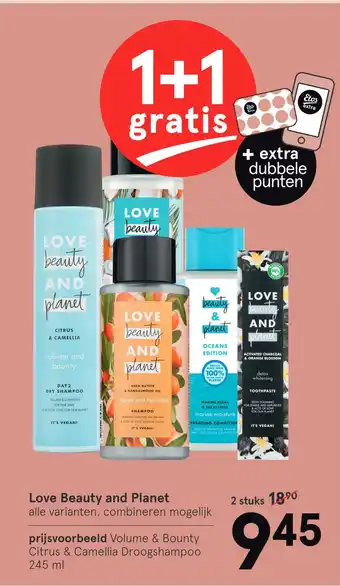 Etos Love beauty and planet 245 ml aanbieding