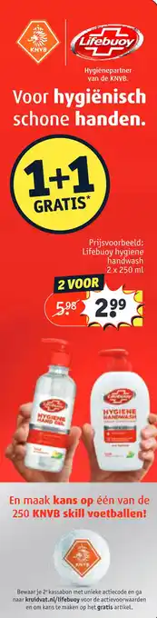 Kruidvat Voor hygiënisch schone handen 2x250 ml aanbieding