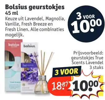 Kruidvat Bolsius geurstokjes 45 ml aanbieding