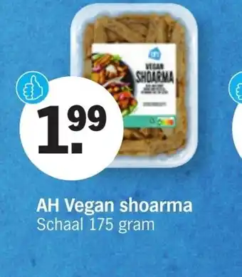 Albert Heijn Vegan shoarma schaal 175 gram aanbieding