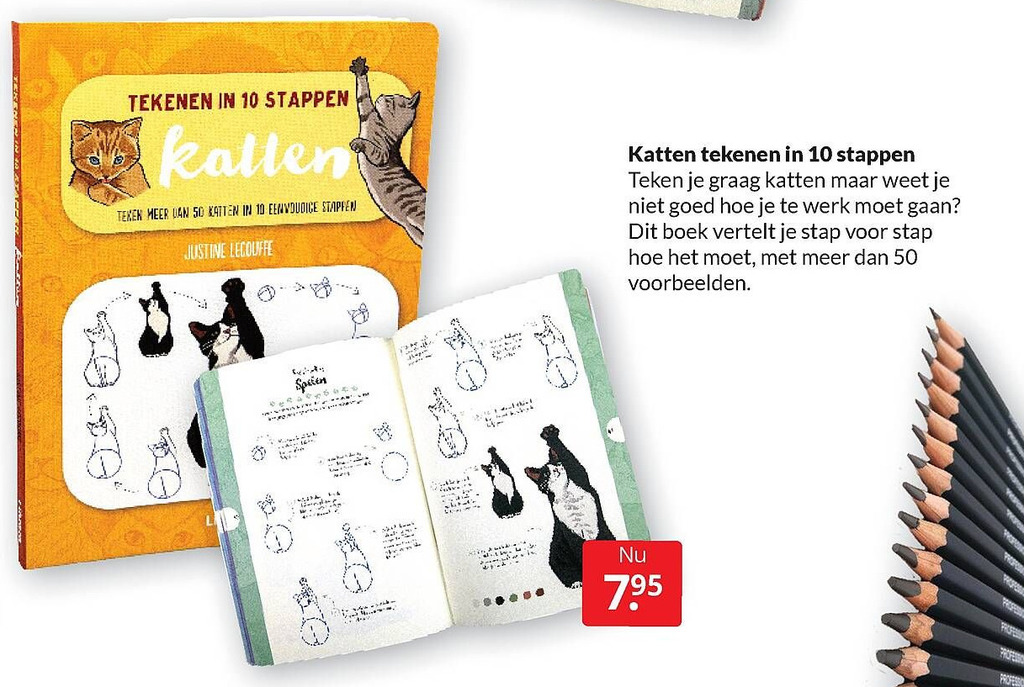 Katten Tekenen In 10 Stappen Aanbieding Bij Boekenvoordeel