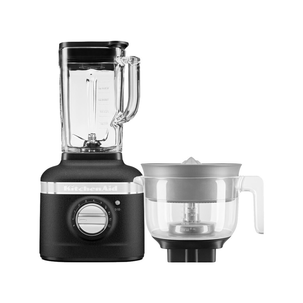 KitchenAid Artisan K400 5KSB4026EBK Vulkaanzwart +citruspers opzetstuk