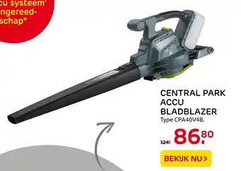 Praxis Central Park Accu Bladblazer Type CPA40V4B aanbieding