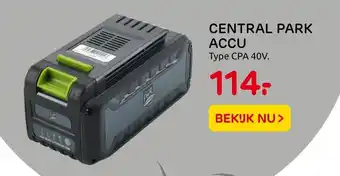 Praxis Central Park Accu  Type CPA 40V aanbieding