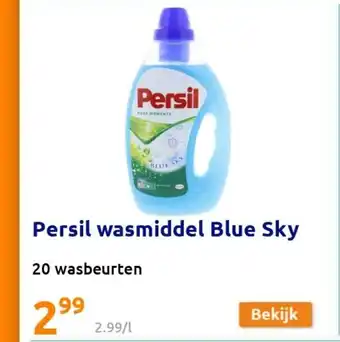 Action Persil wasmiddel Blue Sky 20 wasbeurten aanbieding