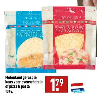 ALDI Molendland geraspte kaas voor ovenschotels of pizza & pasta 150g aanbieding