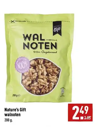 ALDI Nature's gift walnoten 200g aanbieding