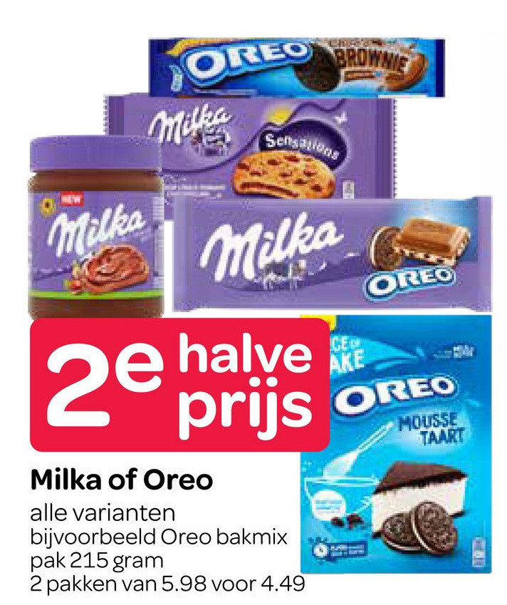 Milka Of Oreo Aanbieding Bij Spar