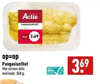 ALDI Pangasiusfilet 340g aanbieding