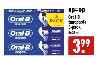 ALDI Oral-b tandpasta 3-pack 3 x 75ml aanbieding