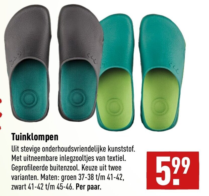 Tuinklompen aanbieding bij ALDI