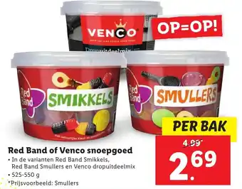 Lidl Red band of venco snopegoed 525-550g aanbieding