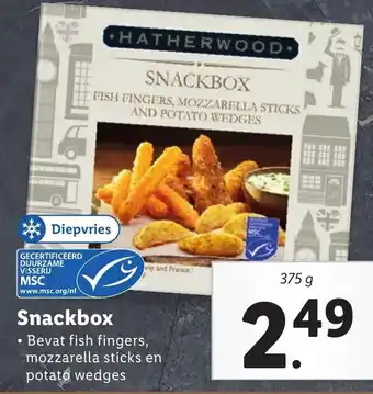 Lidl Snackbox 375g aanbieding