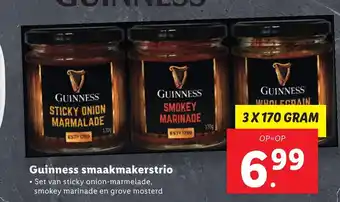 Lidl Guinness smakmakerstrio 3 x 170g aanbieding