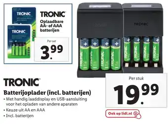 Lidl Batterijoplader (incl. batterijen) aanbieding