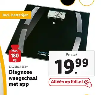 Lidl Diagnose weegschaal met app aanbieding