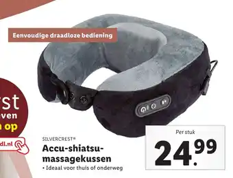 Lidl Accu-shiatsu-massagekussen aanbieding