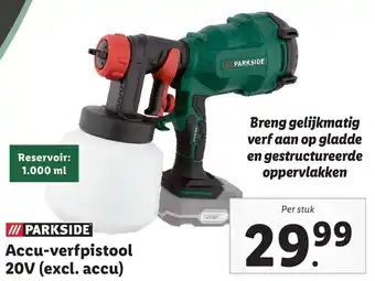 Lidl Accu-verfpistool 20V aanbieding