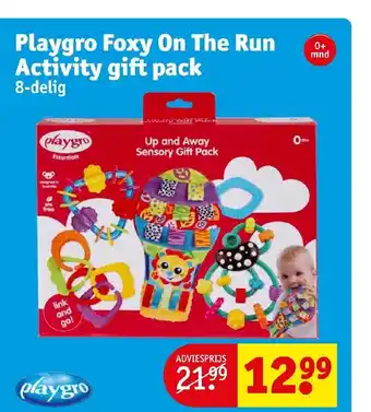 Kruidvat Playgro foxy on the run activity gift pack aanbieding