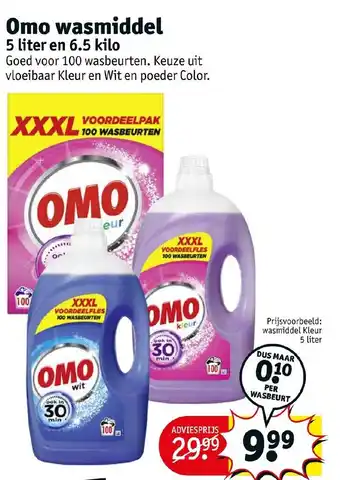 Kruidvat Omo wasmiddel aanbieding