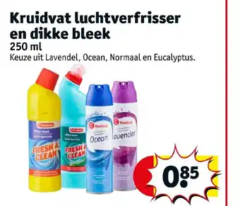 Kruidvat Luchtverfrisser en dikke bleek aanbieding