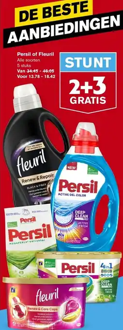 Hoogvliet Persil of fleuril aanbieding