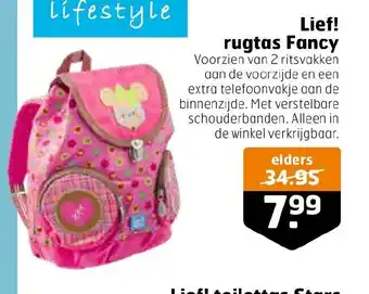 Trekpleister Lief! rugtas Fancy aanbieding