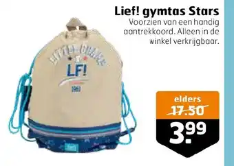 Trekpleister Lief! gymtas Stars aanbieding