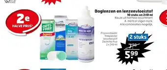 Trekpleister Daglenzen en lenzenvloeistof 10 stuks en 240 ml 2 stuks aanbieding