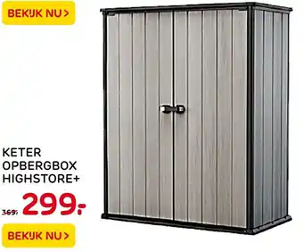 Praxis Keter Opbergbox Highstore+ aanbieding