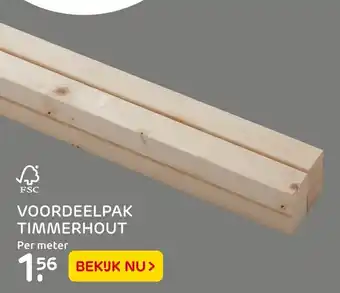 Praxis Voordeelpak Timmerhout aanbieding