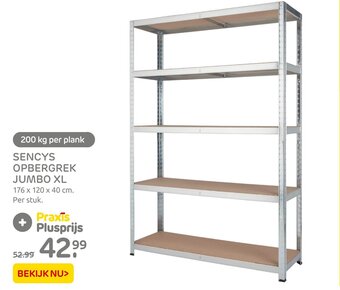 Praxis Sencys opbergrek jumbo xl aanbieding