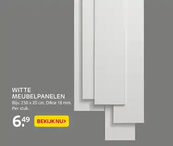 Praxis Witte meubelpanelen aanbieding