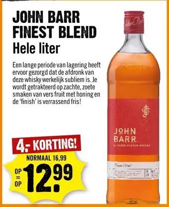 Dirck 3 John barr Finest Blend aanbieding