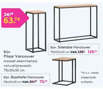 Leen Bakker Pilaar vancouver aanbieding