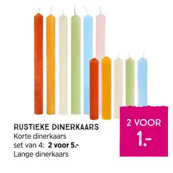 Xenos Rustieke dinerkaars aanbieding