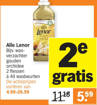 Albert Heijn Alle Lenor aanbieding