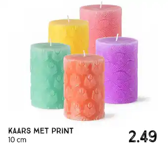 Xenos Kaars met print aanbieding