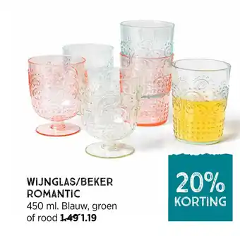 Xenos Wijnglas/beker romantic aanbieding