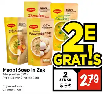 Vomar Voordeelmarkt Maggi Soep in Zak aanbieding