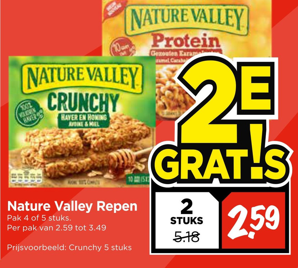 Nature Valley Repen aanbieding bij Vomar Voordeelmarkt
