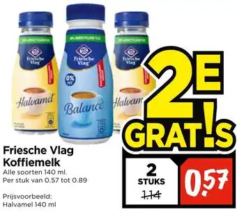 Vomar Voordeelmarkt Friesche Vlag Koffiemelk aanbieding